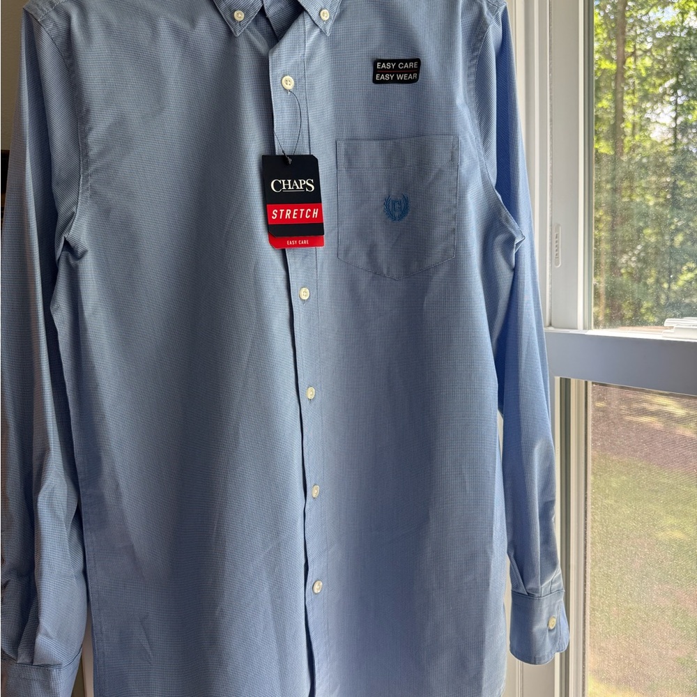 Chaps Men's Blue Stretch Shirt